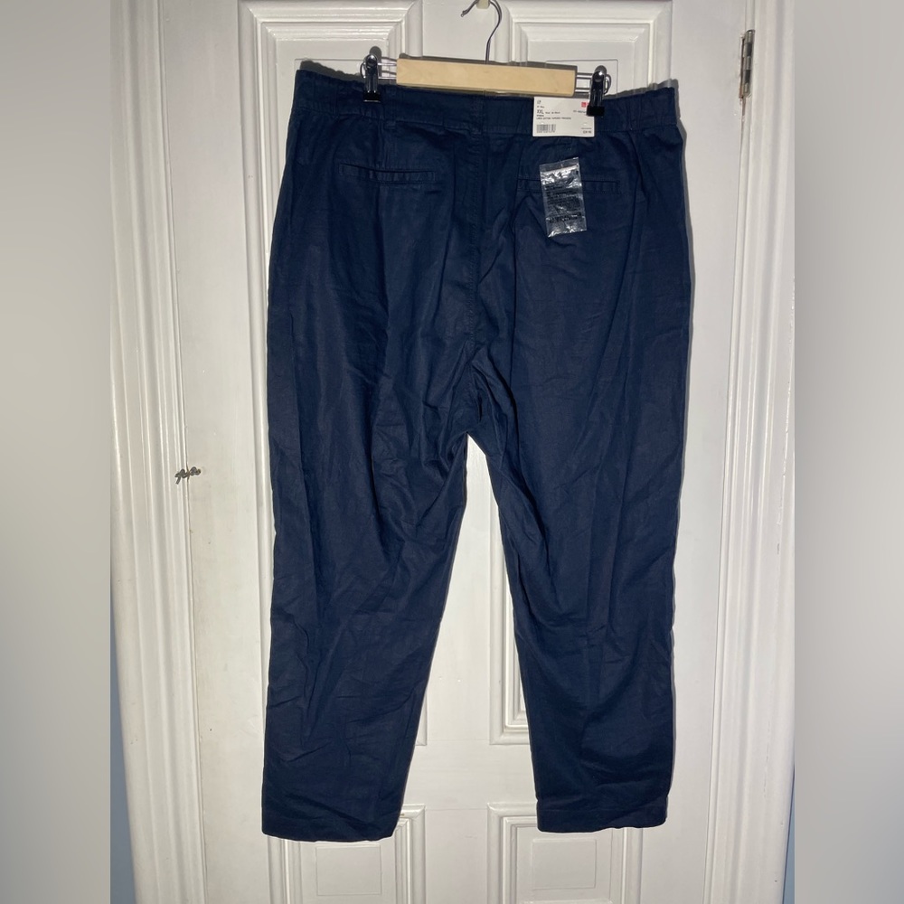 Uniqlo Linen cotton tapered trouser size XXL NWT - Picture 2 of 14